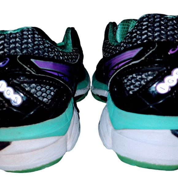 Asics T550N GT2000 Woman's Running Shoe Sz 8 Black Purple Super Clean - Picture 4 of 6